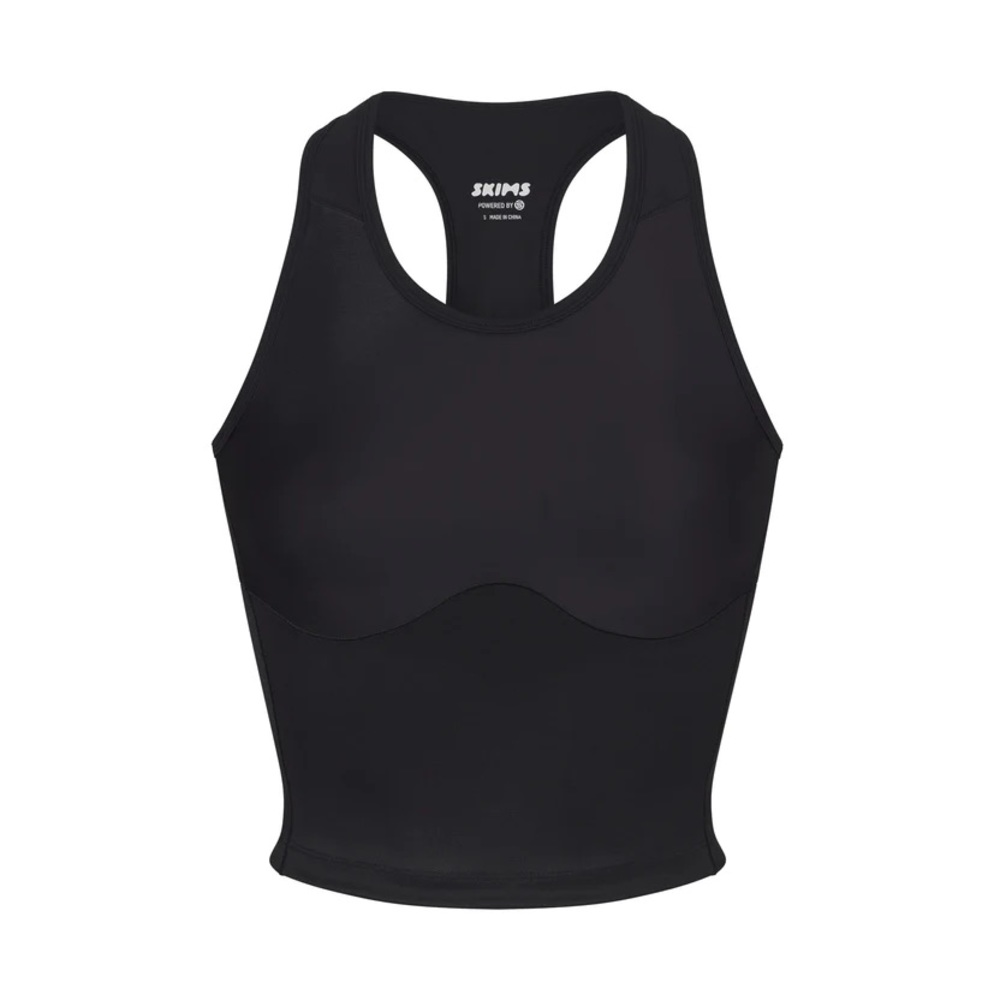 ◾️ SKIMS Performance Racer Back Tank in Onyx NWT Size Medium ◾️